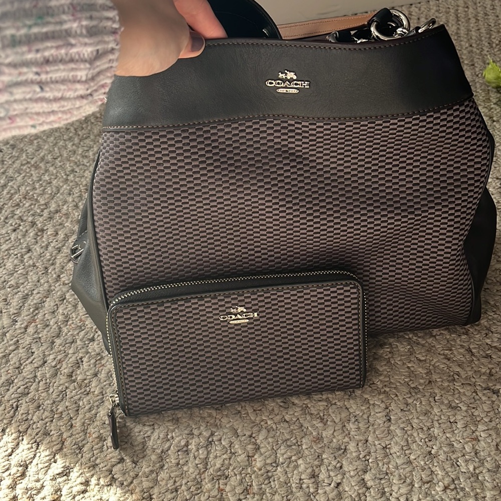 Coach tote with wallet!
